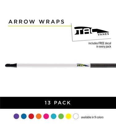 TAC Vanes Arrow Wraps 4.25x1.0 - Pack of 13 White Arrow Wraps for Archery & Target Shooting - Buy Online on GoSupps.com