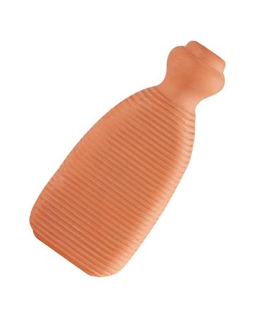 Beaupretty Pumice Stone Foot Scrubber With Natural Terracotta Clay Ergonomic Foot Massage Tool For Dead Skin Removal And Cracked Heels Portable And Easy To Use