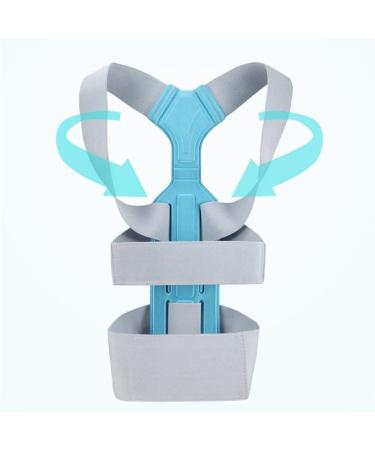 n/a Invisible Chest Orthopedic Device Back Brace Supports Waist Belt Spine Support Men Women Breathable Corset (Color : White Size : S Code) White L code