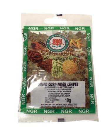 Ngr Lot of 5 packs of dried coriander leaves 10 g
