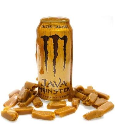 Beer New 24 x Monster Energy Java Salted Caramel + Coffee 443 ml - Buy Online on GoSupps.com