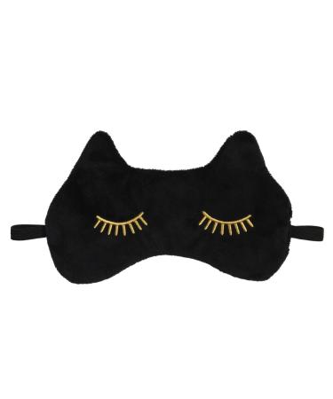 Cala Black cat sleep mask