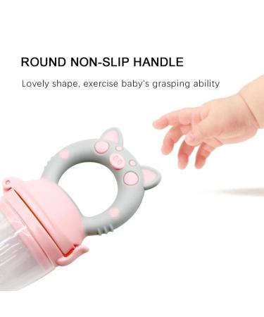 Baby Pacifier Fruit Feeder - BPA Free Piggy Design (Pink) - Buy Online on GoSupps.com