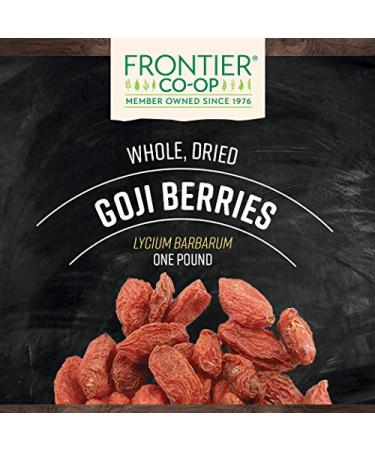 Buy Frontier Natural Products Whole Goji Berries 16 oz - Organic Superfood - Buy Online on GoSupps.com