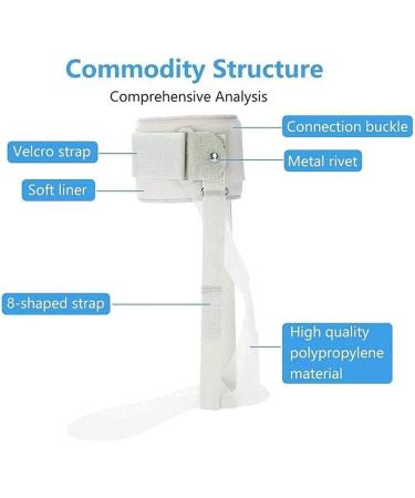 Buy Drop Foot Orthosis - Medical Foot Drop Brace for Easier Walking | Large Right Size for Hemiplegia & Running - Buy Online on GoSupps.com