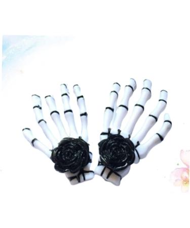 minkissy 2 Pairs Skeleton hair clip hairpin Delicate hairpin bling decor hair clips for girls halloween headdress white hair clips Gothic accessories blush decorate Miss - Buy Online on GoSupps.com
