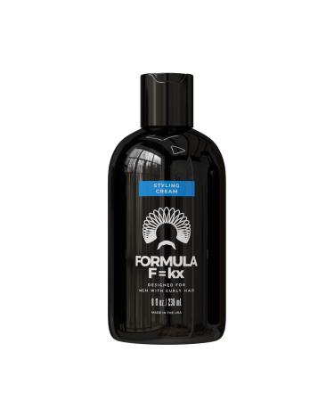 Formula F kx Curl Styling Cream (8 oz) For Men With Curly to Coily (Type 2a-3c) or Coarse Hair Utilizing Polyquaternium-69 technology Drying Alcohol-Free Moisturizing & Non-Flaking Scent: Ocean