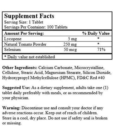 3 Packs Natural Tomato Extract w/ Lycopene (100 Tablets) - Buy Online on GoSupps.com