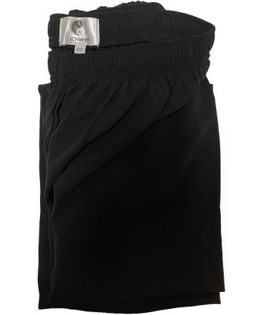 ICNBUYS Men's Kung Fu Tai Chi Pants - Cotton Silk Black X-Large - Buy Online on GoSupps.com