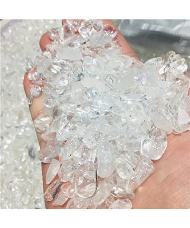 Natural Crystal Rough Natural Quartz Crystal Stone Rock Gravel Natural Tumble Stones Minerals for Fish Tank Aquarium Garden Decoration - (Size: 100g)