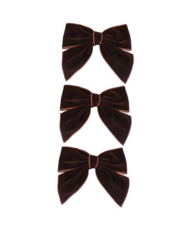 Beaupretty Baby bow hairpin Hair Bows Clips Valentines hair vintage hair bows Hair Bows Barrettes baby bow clips fairy french hair clips Girls Headdress child Velvet cloth decorate Wedding