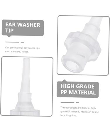BATHVEVE 10Pcs Disposable Ear Washer Tips for Ear Cleaning Compatible with Ear Wash Systems Portable and Easy to Clean Gentle Earwax Tips for Ear Supplies - Buy Online on GoSupps.com