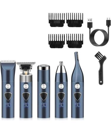 Beard Trimmer for Men - 5 in 1 Cordless Electric Hair Clipper & Grooming Kit for Mustache Nose & More - Buy Online on GoSupps.com