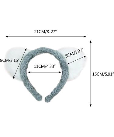 amangul Koala Headband Ear Hair Animal Headdress Decorative Ornament Crafts for Kid Girl Boys Festival Holiday Party Decoration(Pink And White) - Buy Online on GoSupps.com