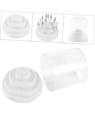 SKISUNO Nail Bit Holder 1pc 48 Nail Bit Organizer Nail Grinding Head Nail Bit Stand Teeth Gems Kit Manicure Drill Bits Holder Nail Drill Bit Organizer Display White Multicolor Bracket Box Size 1 White - Buy Online on GoSupps.com