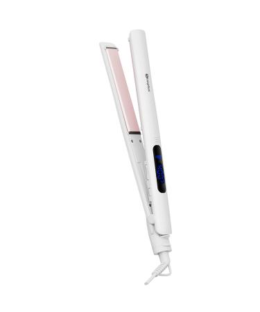 SIMPLUS Hair Straightener Professional 2 in 1 Flat Iron for Hair 1 inch Flat Iron Ceramic Flat Iron with LCD Shinier and Smoother Hair Hair Styling Tools
