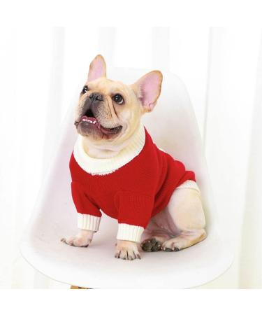 Dog Sweater for Small Dogs - Christmas Snowman Design Soft & Thickened Puppy T-Shirt (Red M) - Buy Online on GoSupps.com