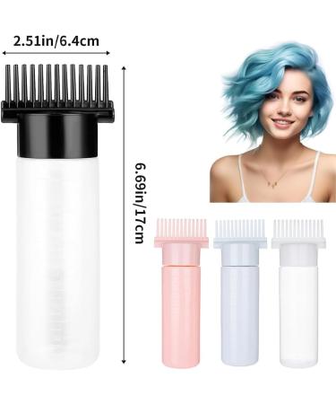 Buy SXCCNW Hair Color Applicator Bottle Set - 4 Root Comb Tools for Hair Dyes | 180ml for Home & Salon Use Internationally - Buy Online on GoSupps.com