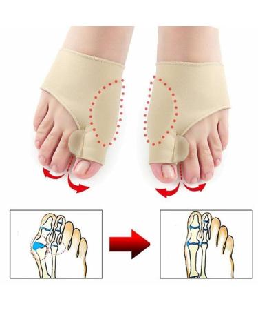CrazyView L1K7 Toe Separator for Hallux Valgus Relief | Orthopedic Hammer Toe Pain Relief | Natural Color 1 Pair - Buy Online on GoSupps.com