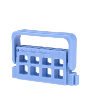 Artibetter 16 Holes Plastic Dental Holder Stand for Root Canal File Disinfection Dentist Tools (Blue)