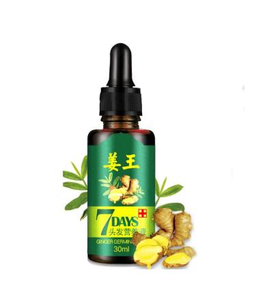 Kingknow Hair Growth Essential Oil Natural Ginger for Hair Loss Treatment Hair Growth Care Ginger Essential Oil Nourishing for Dry Damaged Hair Growth Care 30ml