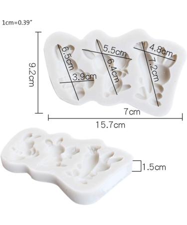 3D Rabbit Cake Easter Fondant Soft Non Stick Mold Cake Chocolate Decoration Silicone Sphere Chocolate Mold - Buy Online on GoSupps.com