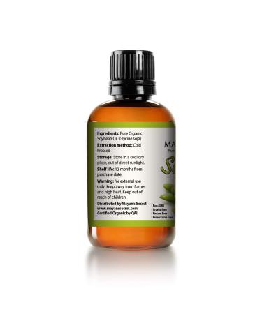 Organic Cold Pressed Soybean Oil - USDA Certified for Skin, Hair & Body - 4 fl oz - Buy Online on GoSupps.com