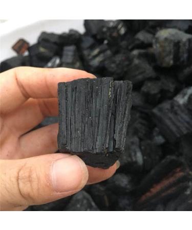 3pcs Natural Black Tourmaline Crystal Rough Stone Rock Specimen Natural Stones and Minerals - Buy Online on GoSupps.com
