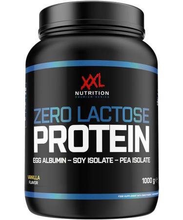  XXL Nutrition XXL Nutrition - Zero Lactose Protein - Food Supplement Carbohydrate-free - Vanilla - 1000g - Buy Online on GoSupps.com
