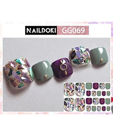 NAILDOKI Nail Stickers - 12 Sheets (192 Pieces) Full Wraps Self-Adhesive Gel Nail Art Decals for Women & Girls - Buy Online on GoSupps.com