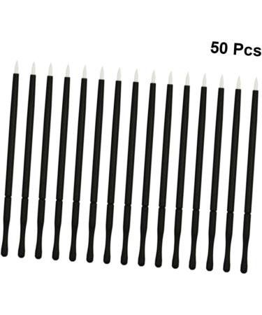 Balacoo 50pcs White Makeup Eye Wands Eye Makeup Tools Eyeliner Eye Shadow Brush Disposable 10*0.5cm White - Buy Online on GoSupps.com