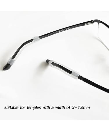 5 Pairs Silicone Eyeglass Temple Tips Sleeve Retainer - Anti-Slip Elastic Glasses Retainers - Buy Online on GoSupps.com
