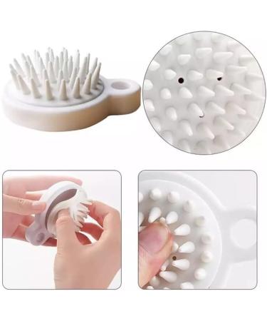 Exfoliating Brush for Hair Silicone Bristles Head Massager Silicone Shampoo for Scalp Hair Massager for Scalp Shampoo Massage Comb Massage Brush for Bath P - Buy Online on GoSupps.com