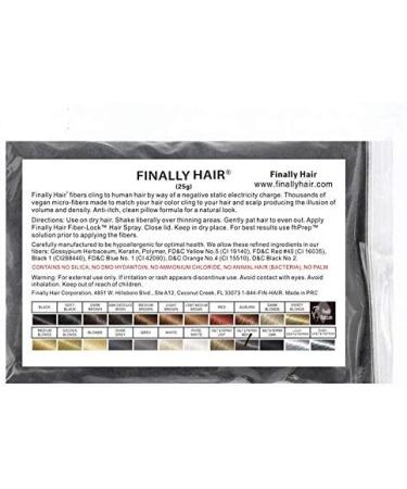 Hair Building Fibers Medium Salt & Pepper 25 Grams Refill Your Existing Bottle - Finally Hair (dark chocolate brown & white mix) - Buy Online on GoSupps.com