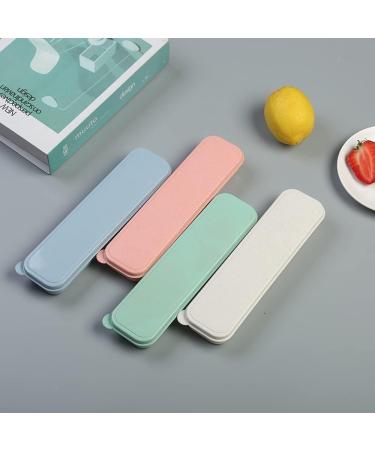 Eco-Friendly Spoon Storage Box | Waterproof Toothbrush & Utensils Case | Portable Wheat Straw Kitchen Organizer for Camping - Buy Online on GoSupps.com