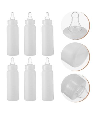 Hemoton 6pcs Lamb Feeding Bottles - 250ml Animal Nursing Bottle for Sheep, Lambs, Goats - Calf Milk Feeder Bottle - White - Buy Online on GoSupps.com