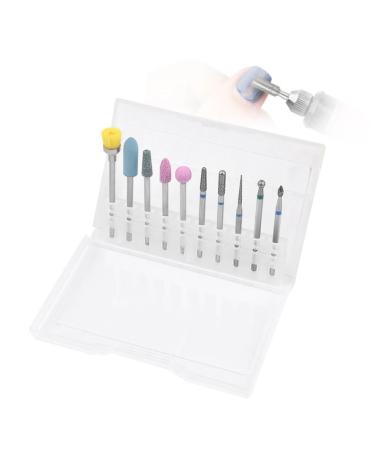 minkissy Nail Drill Kit Diamond Cuticle Nail Bits Nail Drills for Acrylic Nails Nail Drill Bits for Acrylic Nails Manicure Drill Bits Diamond Nail Drill Bit Tungsten Steel Grinding Head medium Picture 1