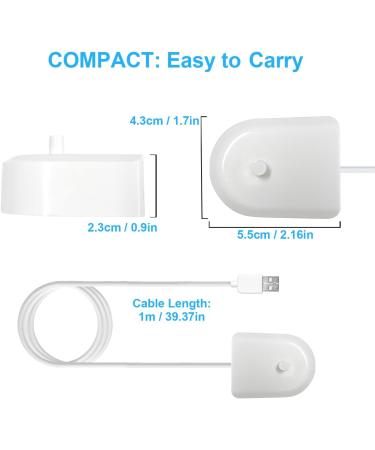 USB Replacement Charger Base for Philips Sonicare Electric Toothbrush - Portable Travel Charger for HX6100 HX3000 HX6000 HX8000 HX9000 Series - Buy Online on GoSupps.com