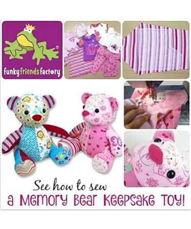 Funky Friends Factory Melody Memory Bear Sewing Pattern - DIY Plush Toy Pattern - Buy Online on GoSupps.com