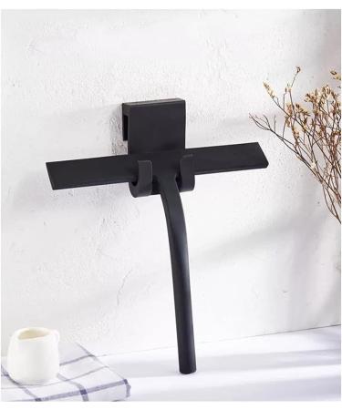 FEAWUS 9inch Shower Squeegees Black Squeegees for Glass Doors Bathroom Window Squeegee Silicone Shower Squeegee with Hook - Buy Online on GoSupps.com
