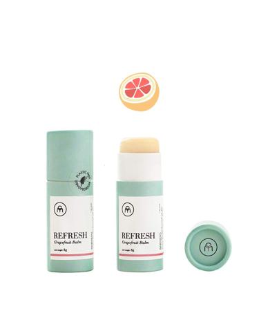 Coconut Matter Mood Lip Balm Handmade Vegan Coconut Oil Lip Balm with Citrusy Grapefruit Scent - Hydrating Lip Balm with Natural Coconut Oil (REFRESH)