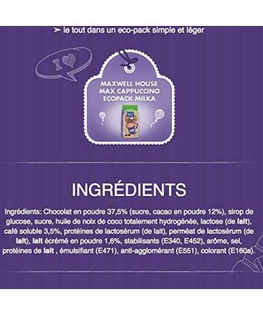 Maxwell House Cappuccino Milka 335g (pack of 3) - Buy Online on GoSupps.com