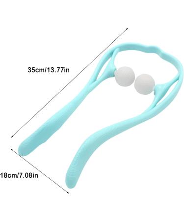 Clicitina Multifunctional Manual L-Shaped Neck Massager Fu561 - Blue One Size | Relaxation & Pain Relief - Buy Online on GoSupps.com