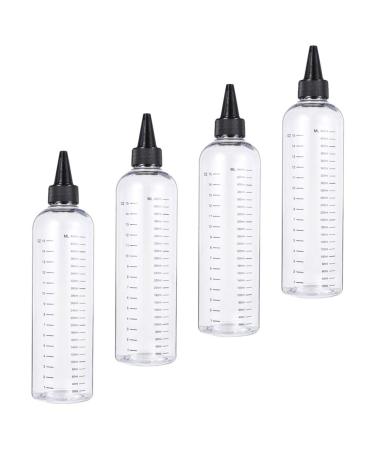 Lurrose plastic container 4PCs 500ml plastic squeeze bottles squeeze bottle measurement donor hair color bottle empty squeeze bottles for hair coloring