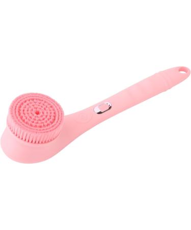 Verdant Touch Electric Bathing Brush Set 360 Rotating Long Handle Body Scrubber with 3 Heads | Pink | International Shipping - Buy Online on GoSupps.com
