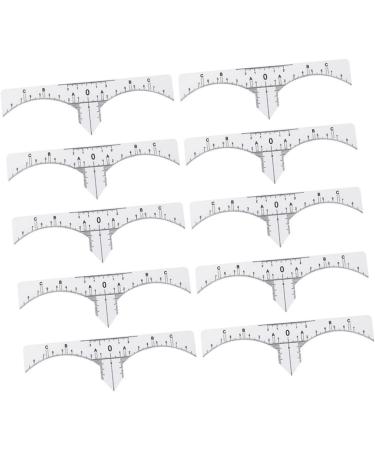 FOMIYES 10pcs Set Eyebrow Measure Ruler Sticker Guide Microblading Eyebrow Ruler Stickers Disposable - Buy Online on GoSupps.com