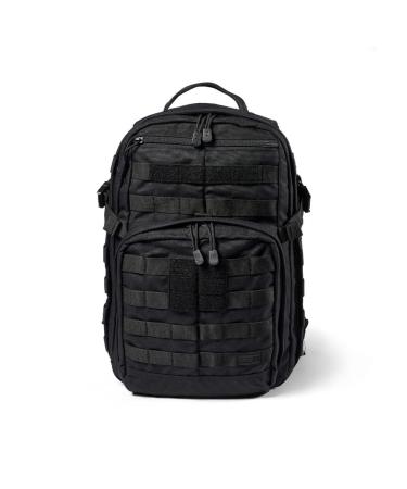 5.11 Tactical Backpack  Rush 12 2.0  Military Molle Pack, CCW and Laptop Compartment, 24 Liter, Small, Style 56561, Black 1 SZ Black