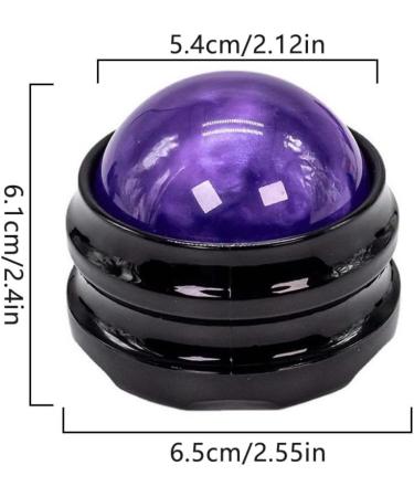 Muscle Relaxation Fitness Balls - Smooth Surface Deep Tissue Massage - Easy to Clean Purple Ball - Buy Online on GoSupps.com