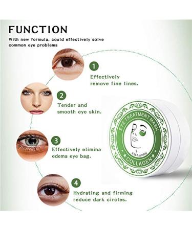 60PCs Eye Mask Pads - Anti-Aging Collagen Moisture Treatment for Dark Circles & Puffiness - Buy Online on GoSupps.com