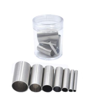 Clay Cutters 7Pcs Hole Hollow Punch Cutter Set Stainless Steel Indentation Round Circle Shape Cutters Mold Ceramics Dotting Baking Mold Cutter Punch Tools for Clay Pottery Craft with Storage Case(B2)